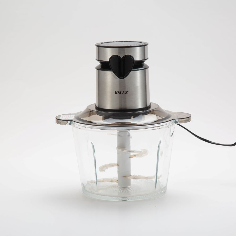 Kolax 3L Electric Glass Food Processor Digital Meat Grinder 1000w LED Time Display Electric Food Chopper Vegetable chopper 3 layers 6 blades
