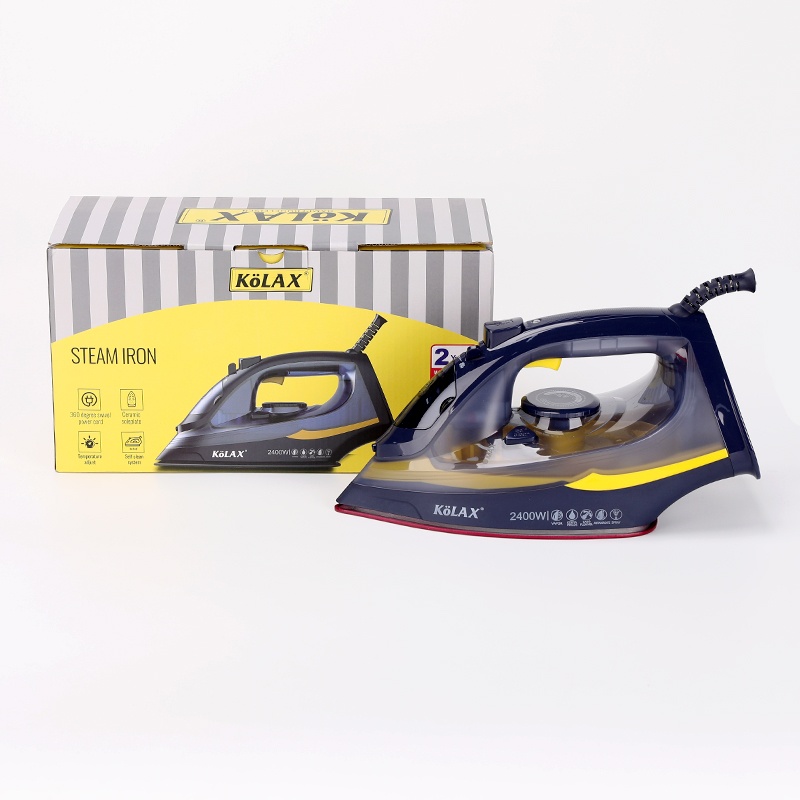 Electric 2400W powerful ceramic panel handheld steam iron