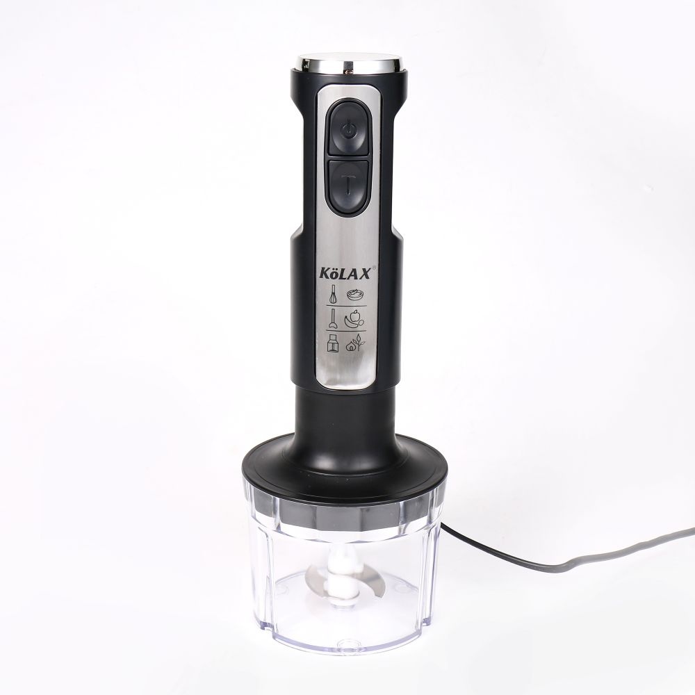 KOLAX Multi-Speed Immersion Hand Blender for Kitchen Mixing, Smoothies, Soups,1000 Watt Powerful, with Blending Stick, Whisk, Chopper and Beaker