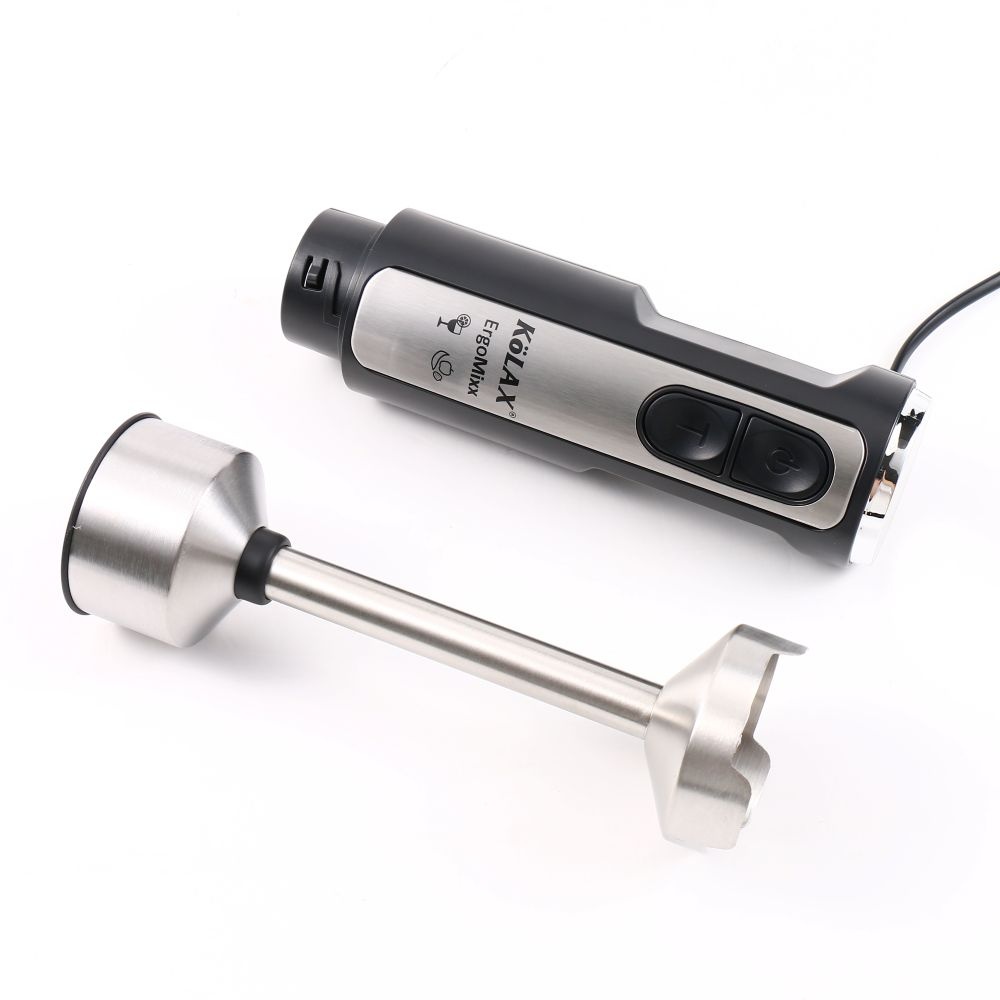 KOLAX Immersion Hand Blender for Kitchen Mixing, Smoothies, Soups, 1000 Watt Powerful, Silver