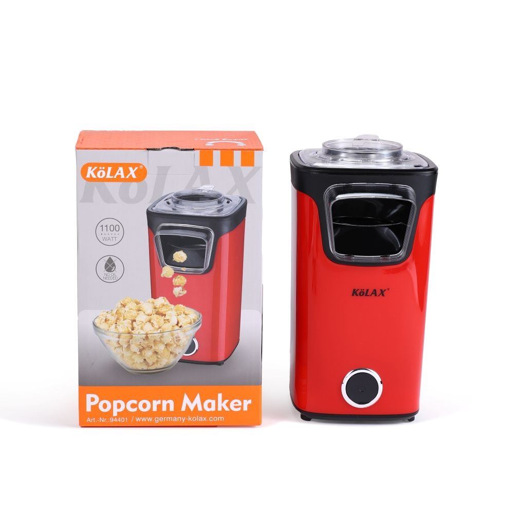 KOLAX Hot Air Popcorn Popper Maker with Measuring Cup