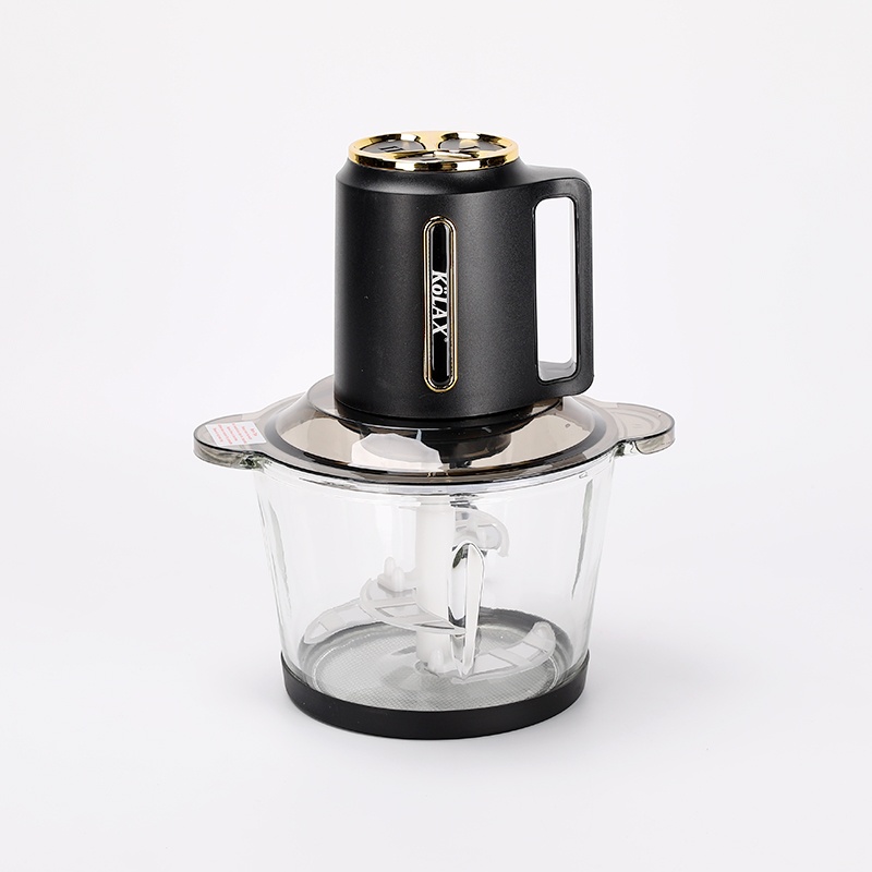 3L glass bowl electric meat grinder 4 sharp blades for home use