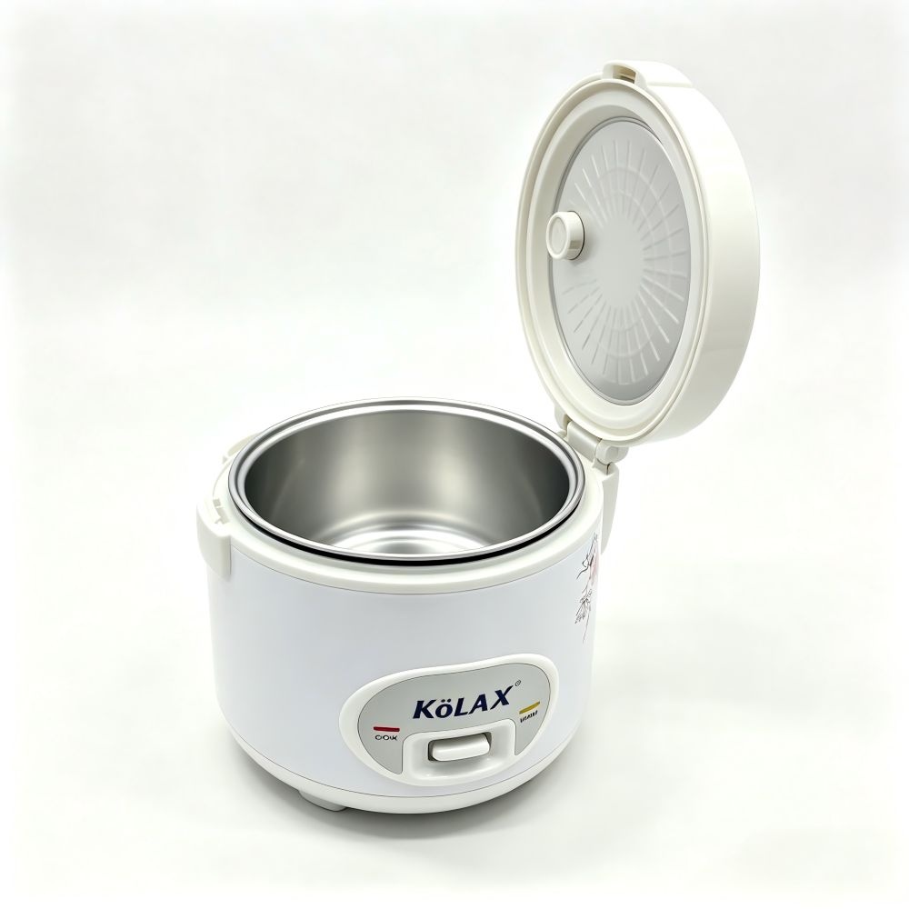 KOLAX Rice Cooker, 3L,Easy Clean Removable Non-stick Inner Pan and Rice Spatula, Simple One Touch Operation with Automatic Keep Warm Function