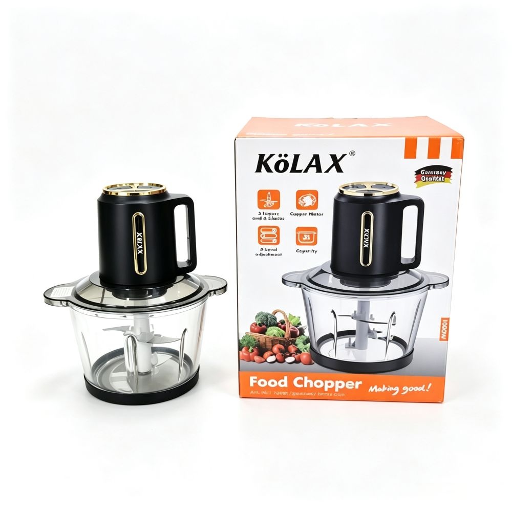 3L glass bowl electric meat grinder 4 sharp blades for home use