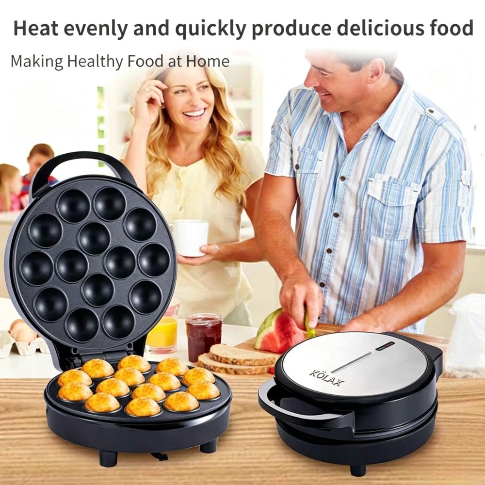 KOLAX Cake Pop Maker Features Non-Stick Coating - Makes 14 Cake Pops,900W