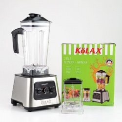 3600W Blender for Shakes and Smoothies with 2L plastic Jar & 0.5L Grinding Cup, with 15 Speeds + Pulse, 8 Fins Blade & Grinding Blade