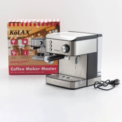 KOLAX Espresso Machine 20 Bar, Espresso Maker with Milk Frother Steam, Coffee Maker with 1.6L Water Tank, Cappuccino and Latte Machine for Home, Stainless Steel, Cup Warmer