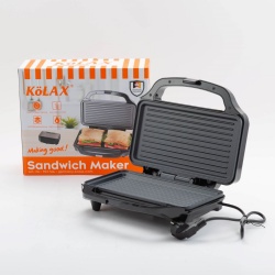 KOLAX Panini Maker: Effortless Grilling at Your Fingertips - 2-Slice Press Grill, 1000W Power, Non-Stick Plates, Cool Touch Handle, Compact Design, Fast Cooking