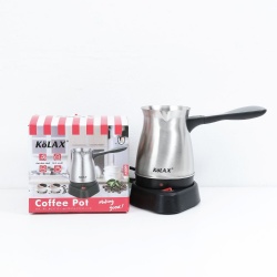 KOLAX Turkish Coffee Maker, 500ml Stainless Steel Turkish Coffee Pot Electric Coffee Maker with Long Handle, Turkish Coffee Machine for Home Travel