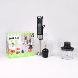 KOLAX  Multi-Speed Immersion Hand Blender for Kitchen Mixing, Smoothies, Soups,1000 Watt Powerful, with Blending Stick, Whisk, Chopper and Beaker
