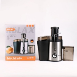 KOLAX Juicer Machine, 800W Centrifugal Juicer Extractor with Wide Mouth Feed Chute for Fruit Vegetable, Easy to Clean, Stainless Steel, BPA-free (Black)