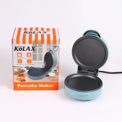 KOLAX Electric Round Griddle for Individual Pancakes, Cookies, Eggs &  Breakfast, Lunch & Snacks with Indicator Light,5 Inch,550W