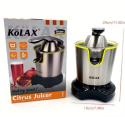 KOLAX Premium Electric Orange Juicer | Stainless Steel Citrus Squeezer With New Ultra-Powerful Motor and Soft Grip Handle for Effortless Juicing,500W