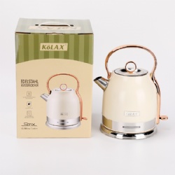 Popular electric 1.7L stainless steel double wall  heating water kettle