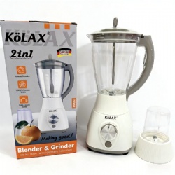 KOLAX Blender for Smoothies,Personal Blender and Grinder Combo for Kitchen with a 1.75L Smoothie Cups,Shakes,Juices and a 0.7L Coffee Cup for Coffee Beans