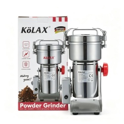 300g Electric Grain Mill Grinder 1200W High Speed Powder Grinder Machine Stainless Steel Commercial Pulverizer Grinding Machine for Kitchen Pepper Coffee Corn