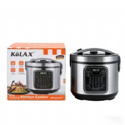 KOLAX Rice Cooker – 5L Capacity,900w, Digital Controls, 25 Cooking Presets, With Steamer Tray, Nonstick Pot, Steam Tray, Keep Warm, Stainless Steel