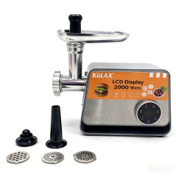 KOLAX Commercial Meat Grinder Electric 3200w LCD Touch Control Heavy Duty Meat Grinders and Sausage Stuffers, Kubbe Kit, with Storage Function for Household Use & Commercial
