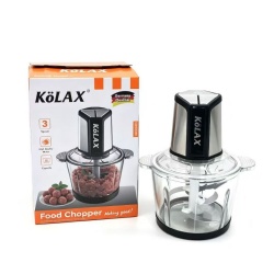 KOLAX 1000W Electric Food Chopper & Meat Grinder, Stainless Steel Blades, Large Capacity Meat Chopper for Meat, Vegetables & Nuts (3L Glass Bowls)