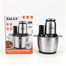 KOLAX Chopper for Slicing, Shredding, Mincing,3L,304 Stainless Steel Materia ﻿