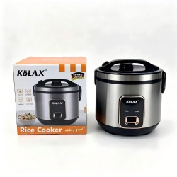 kolax Stainless Steel Rice Cooker with Steamer, 5L, Electric Grain & Vegetable Cooker, Auto Keep Warm for Oatmeal, Soups & Multicooking