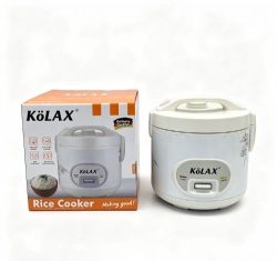 KOLAX Rice Cooker, 3L,Easy Clean Removable Non-stick Inner Pan and Rice Spatula, Simple One Touch Operation with Automatic Keep Warm Function