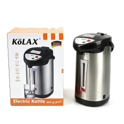 KOLAX Electric Hot Water Pot Auto & Manual Dispense Buttons, Safety Lock, Instant Heating for Coffee & Tea nsulated Stainless Steel 7L