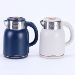 Electric Kettle,Tea kettle,1.8Litre retro style kettle,Kitchen Hot Water Kettle,Double Wall 304 Stainless Steel BPA Free Hot Water Boiler,Auto Shut-Off and Boil-Dry