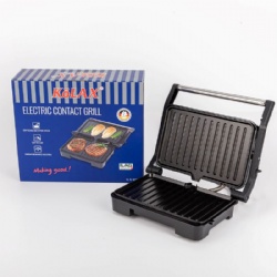 Panini Press with Locking Lid and Indicator Lights, Mini 2-slice Panini Press, Grilled Cheese Maker, Opens 180 Degrees for Any Size, Cool Touch Handle